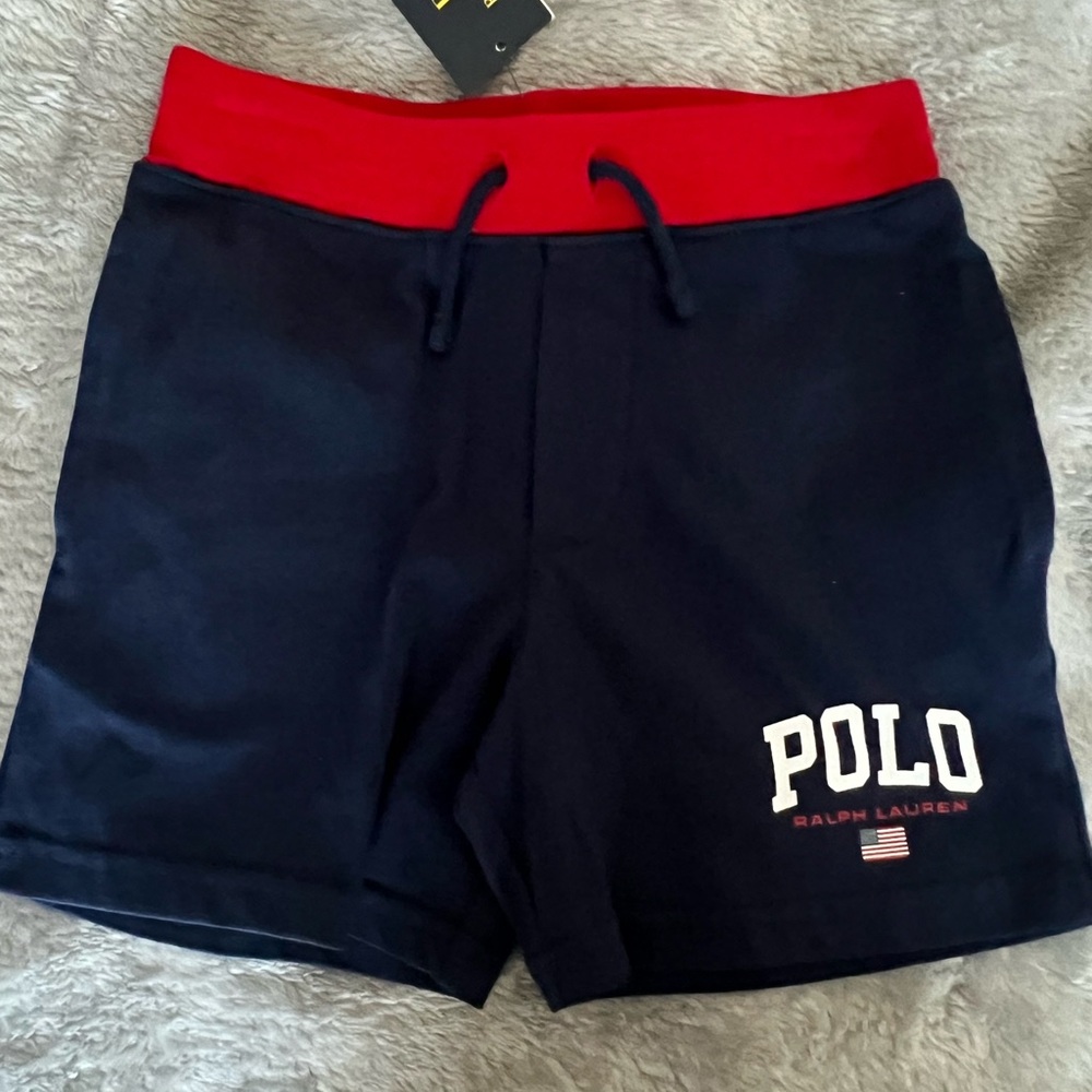 Polo by Ralph Lauren navy blue Olympic Collection shorts.